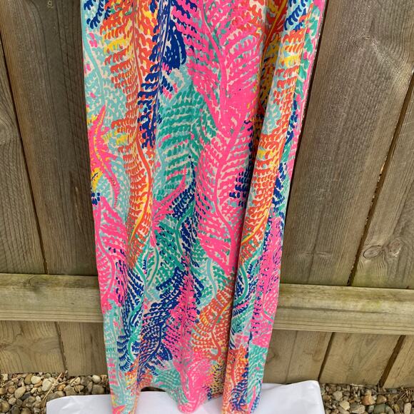 Lilly Pulitzer Dress Betty Maxi Electric Feel Sleeveless Scoop Neck Racerback XS - Picture 5 of 11